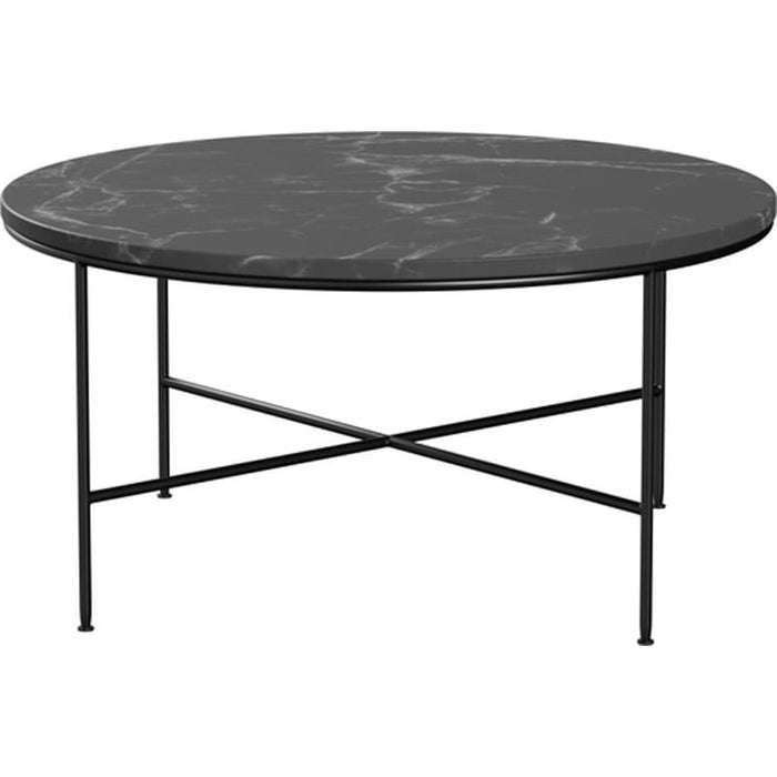 Photo of Mc300 Circular Coffee Table - Charcoal - Coffee Table - Paul Mccobb - Black - Metal/Stone