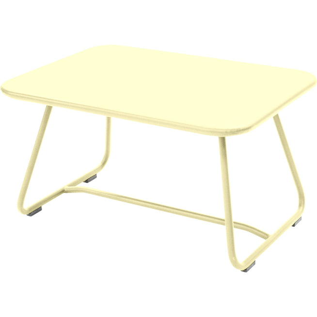 Photo of Sixties Low Table Frosted Lemon A6 - Side Table Outdoor - Yellow - Metal