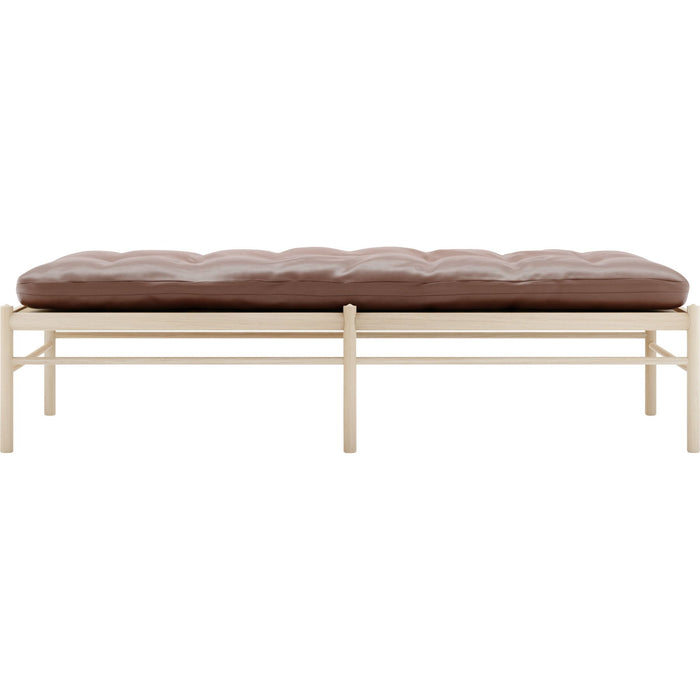 Photo of Carl Hansen - Ow150, Soaped oak, Leather group C Sif - 92 - Daybeds - Ole Wanscher - Brown