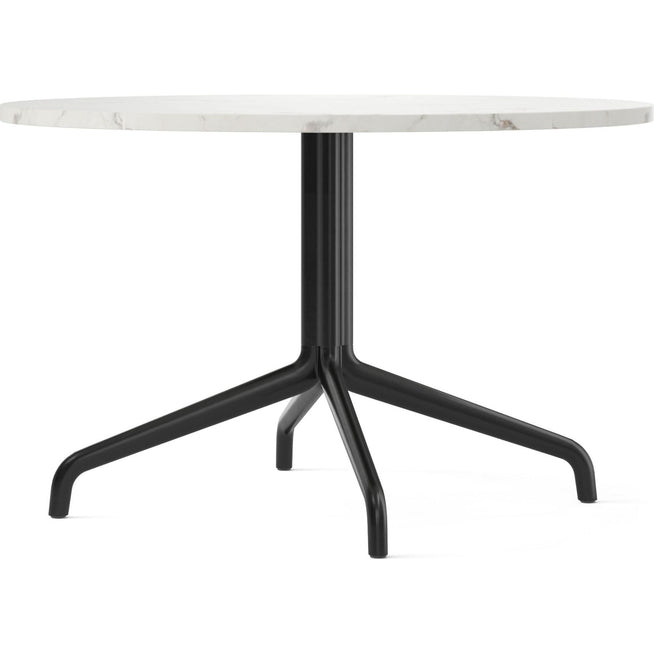 Photo of Harbour Column Lounge Table 4-star - Black/off White - Ø80 Cm - Soffbord - Norm Architects - Metall/sten