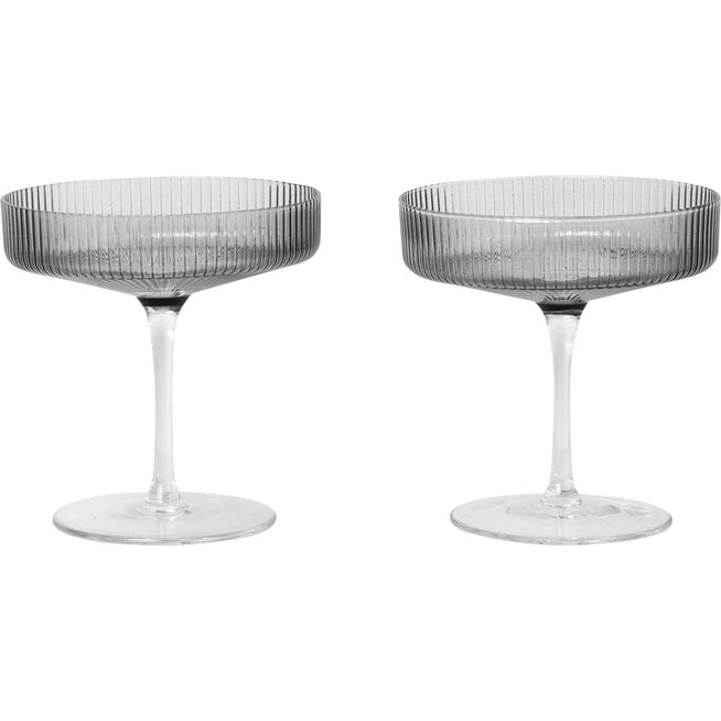 Photo of Ripple Champagne Saucer (set Of 2) - Champagneglas