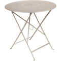 Thumbnail photo of Floréal Table Ø 77 cm, Nutmeg - Outdoor dining table - Beige - Metal