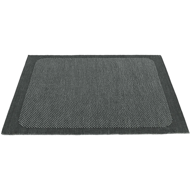 Photo of Pebble Rug, 170 x 240 cm, Dark Grey - Wool rugs - Margrethe Odgaard - Grey