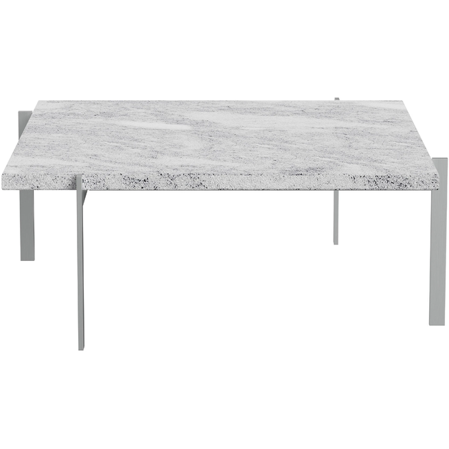 Photo of Pk61 Anniversary Collection - Coffee table - Poul Kjærholm - Grey - Metal/stone