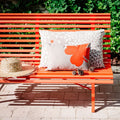 Thumbnail photo of Louisiane Bench 150 cm, Chili - Garden Benches - Red - Metal