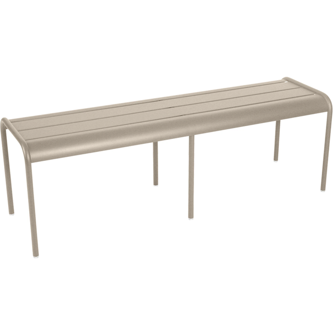 Photo of Luxembourg 3/4 Seater Bench Nutmeg 14 - Garden Benches - Frédéric Sofia - Beige - Metal