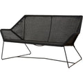 Thumbnail photo of Breeze 2-personers Loungesofa 5567 Li/ls/lw - Havesofa - Sort - B: 154 X D: 76 X H: 78 X Sh: 37 Cm