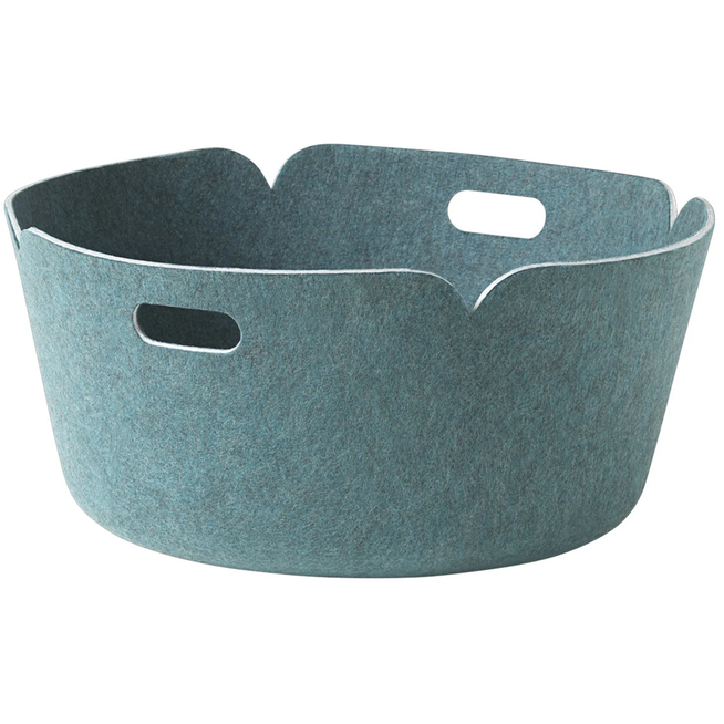Photo of Restore Round Basket, Aqua - Small storage - Mika Tolvanen - Blue