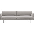 Outline Sofa 3-seater, Silk Leather Cognac - Soffor - Anderssen & Voll - Brun