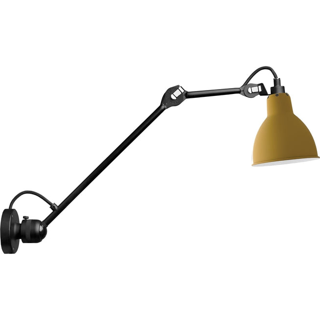 Photo of No. 304 L40 Wall Lamp From Lamp Gras (Black Frame, Yellow)