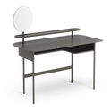 Luna Desk With Shelf And Mirror Oak