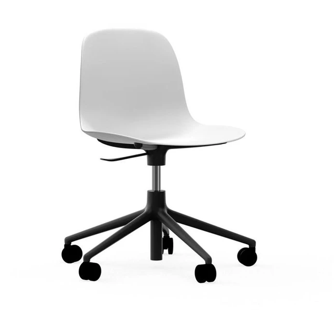 Photo of Form Chair Swivel - Swivel frame 5w Gas lift - Full upholstery - Office chair - Frame: Black Aluminium / Seat: