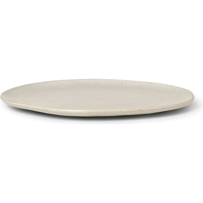 Photo of Flow Tallerken - Tinkerken - Off-white / Speckle - Ø27 X H1,5 Cm (large)