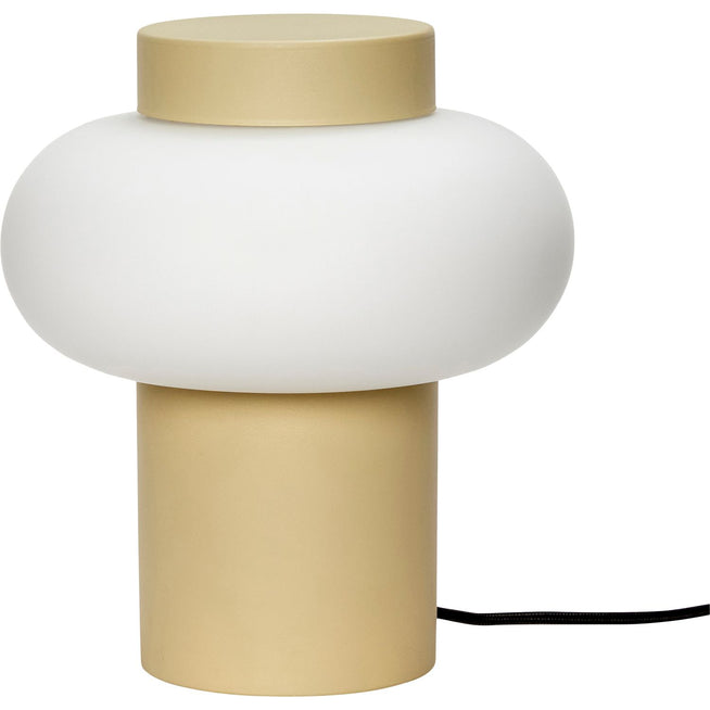 Photo of Plate lamp Metal/glass - Gul/opal