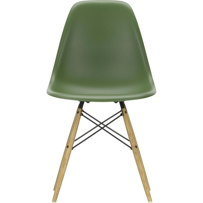 Photo of Eames Plastic Chair DSW - 48 Forest - Ash Honey Tone - Dining Chairs - Green - Metal/Wood/Plastic