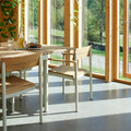 Thumbnail photo of Pelagus Armchair Hunter Green - Outdoor Dining Chairs - Note Design Studio - Green - Metal/Wood