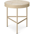 Thumbnail photo of Travertine Bord - Sofabord - Medium - Cashmere - Ø: 40 X H: 45 Cm