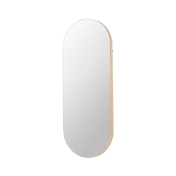 Photo of Alva Oval Mirror - Oak / Glass