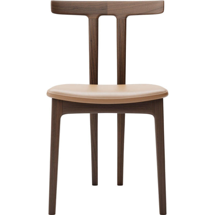 Photo of Ow58 - T-chair - Oiled Walnut - Leather Cat. C Sif
