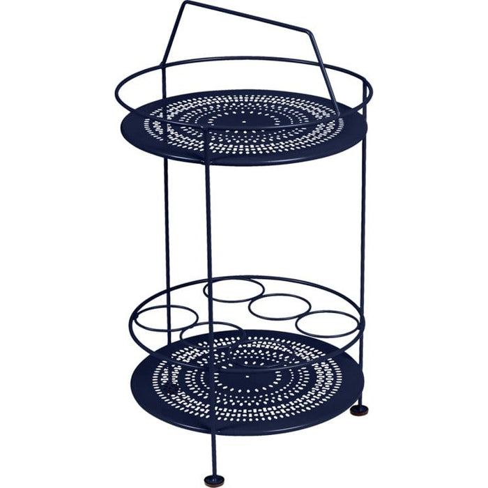 Montmartre Portable Bar, Deep Blue - Small Tables & Side Tables Outdoor - Blue - Metal
