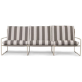 Thumbnail photo of Desert 3-seater - Havesofa - Stripe - Cashmere/chocolate - W233 X H78 X D85 Cm