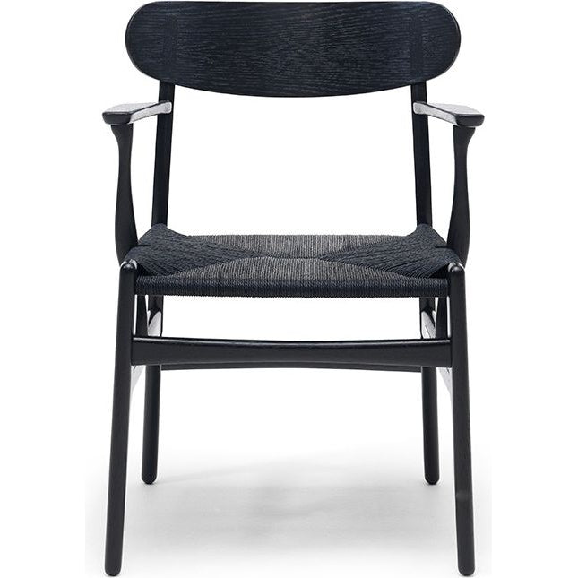 Photo of Ch26 dining chair by Hans J. Wegner (black, oak