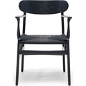 Ch26 dining chair by Hans J. Wegner (black, oak