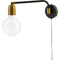 Thumbnail photo of Molecular Wall Lamp Black Metal Brass 1