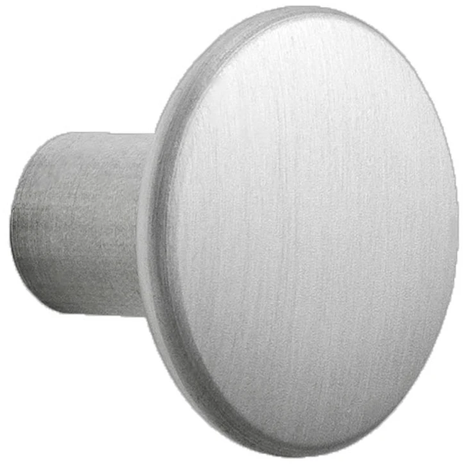 Photo of The Dots Metal Coat Hooks Small, Aluminium - Knoppar - Lars Tornøe - Silver
