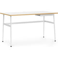 Thumbnail photo of Journal Desk White Laminate, White Steel Legs And Drawer