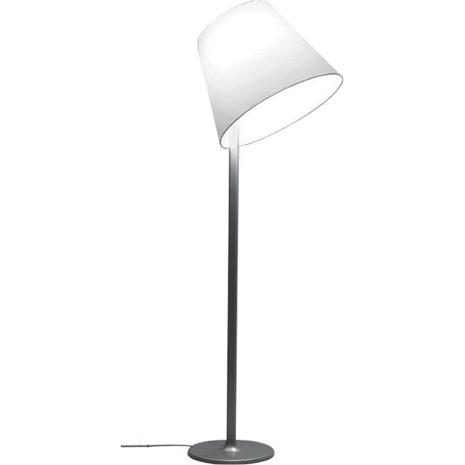 Photo of Melampo Mega Floor Lamp Aluminum Grey - Shade Lamps - Adrien Gardère - Silver