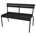 Thumbnail photo of Luxembourg Bench With Backrest Liquorice 42 - Garden Benches - Frédéric Sofia - Black - Metal