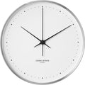 HK Clock Ø40 cm Steel & White - Clocks - Henning Leash - Silver