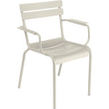 Thumbnail photo of Luxembourg Armchair Clay Grey A5 - Outdoor dining chairs - Frédéric Sofia - Green,grey - Metal