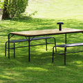 Thumbnail photo of Vig Bench - Havebænk - Black - L150 X W50 X H46 Cm