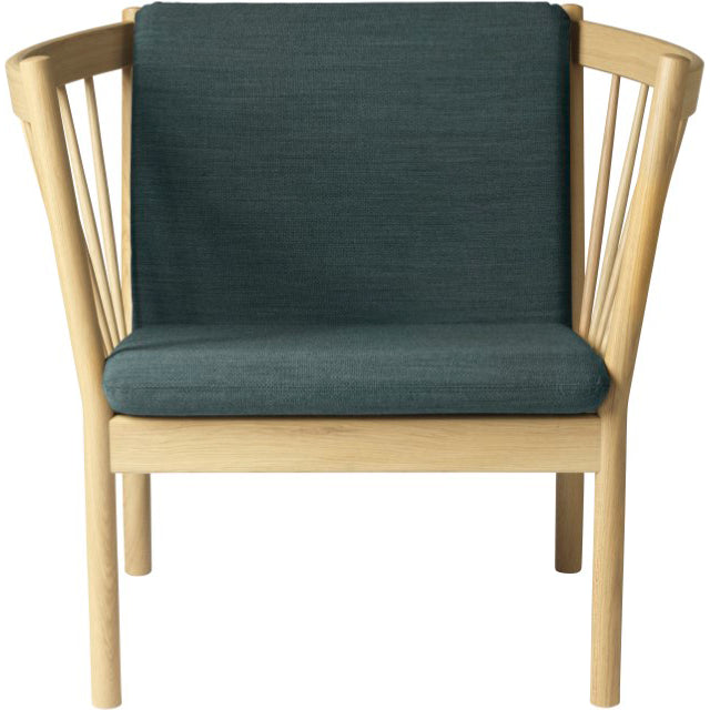 Photo of J146 Easy Armchair - lacquered oak - dark