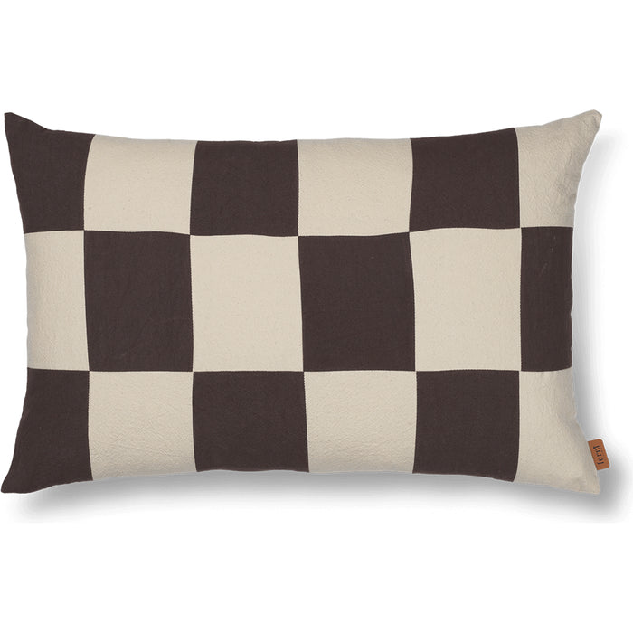 Photo of Fold Patchwork Pudebetræk   - Pudebetræk - Coffee/undyed - W60 X D1 X H40 Cm