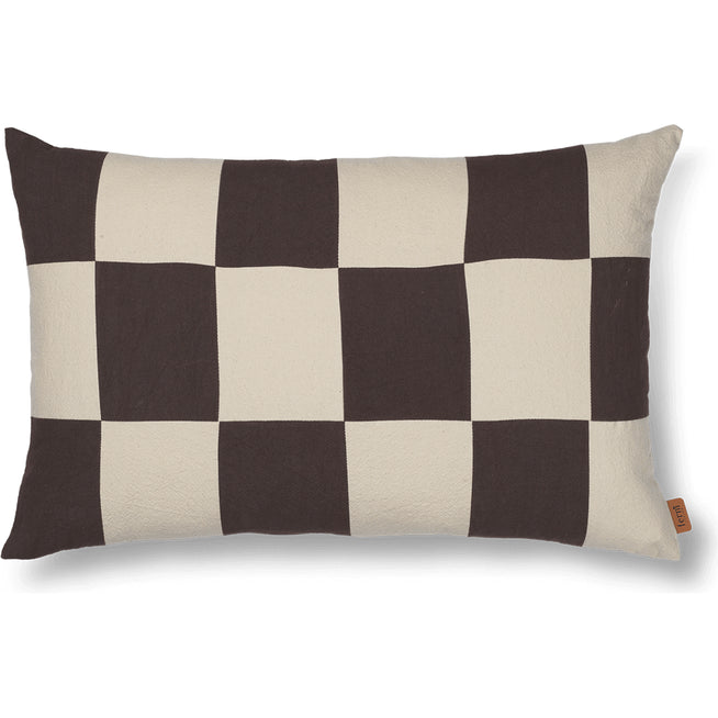 Photo of Fold Patchwork Pudebetræk   - Pudebetræk - Coffee/undyed - W60 X D1 X H40 Cm