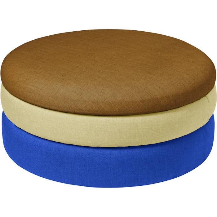 Photo of Pond Pouf Blue/sand/ochre
