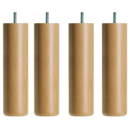 DUX Bed Leg Round Natural 4-pack