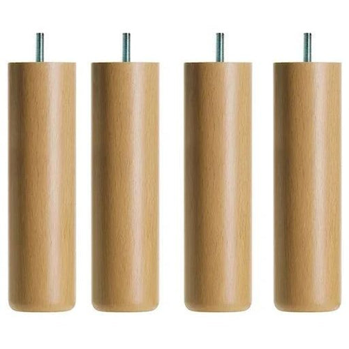 Photo of DUX Bed Leg Round Natural 4-pack