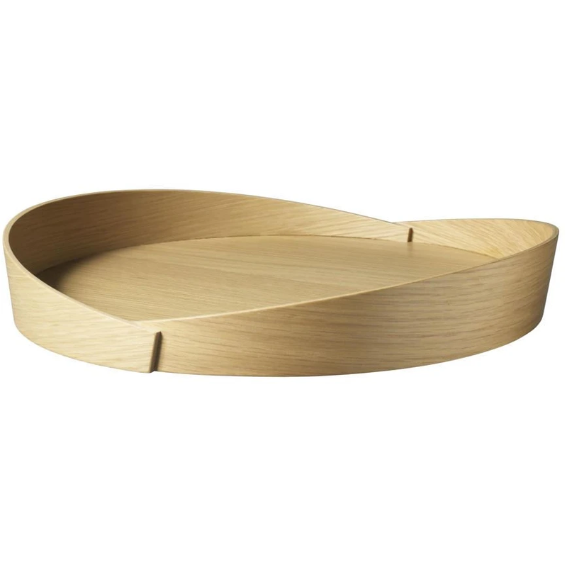 V43 Top Tray Ø: 38 cm - lacquered oak