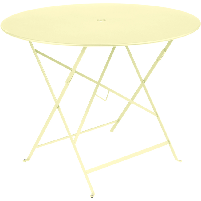 Photo of Bistro Table 96 cm Frosted Lemon A6 - Garden Table - Yellow - Metal