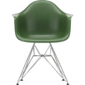 Eames Plastic Armchair Dar - 48 Forest - Chrome Base - Matstolar - Charles & Ray Eames - Grön - Metall/plast