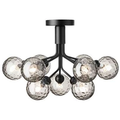 Thumbnail photo of Apiales 9 Ceiling Lamp Satin Black/optic Smoked