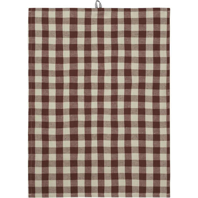 Photo of Hale Tea Towel - Viskestykke - Cinnamon/grey Green - W50 X H70 Cm