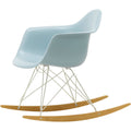 Eames Plastic Armchair Rar - 23 Ice Grey - White Base - Golden Maple - Matstolar - Charles & Ray Eames - Grå - Metall/trä/plast
