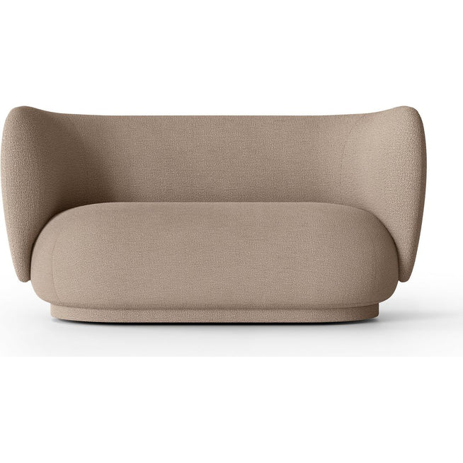 Photo of Rico 2-pers Sofa - 2 Personers Sofa - Bouclé - Sand - W148 X D84 X H76.5 Cm