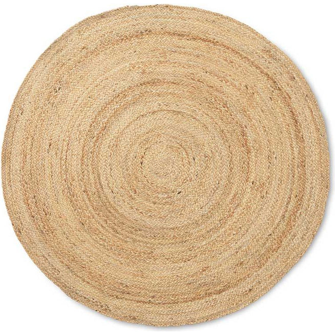 Photo of Eternal Round Jute Rug - Black Fra Ferm Living