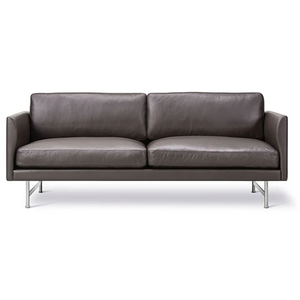 Photo of Calmo Sofa 95 5652 By Hugo Passos - 2 Personers Sofa - Omni 377 Dark Brown / Matt Chrome - W200 X D90 X H75,5 X Sh41 Cm